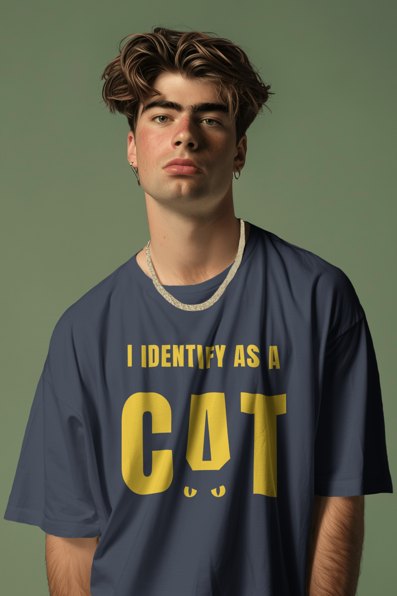 Cat Identity Unisex Oversized Tshirt